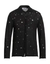Grifoni Man Cardigan Black Size 38 Cotton, Polyamide