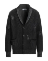 Grifoni Man Cardigan Black Size 42 Virgin Wool In Multi