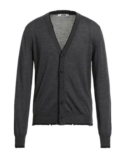 Grifoni Man Cardigan Lead Size 40 Virgin Wool