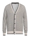 Grifoni Man Cardigan Light Grey Size 44 Virgin Wool