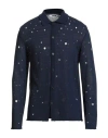 Grifoni Man Cardigan Navy Size 38 Cotton, Polyamide
