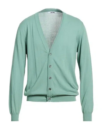 Grifoni Man Cardigan Sage Green Size 40 Cotton
