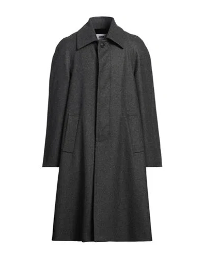 Grifoni Man Coat Charcoal Size 38 Virgin Wool, Polyamide In Grey