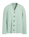 Grifoni Man Jacket Light Green Size 40 Viscose, Polyamide, Elastane In Green