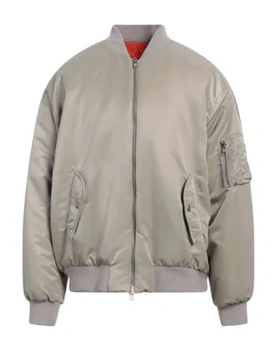 Grifoni Man Jacket Light Grey Size 40 Polyamide, Virgin Wool, Acrylic