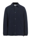 Grifoni Man Jacket Midnight Blue Size M Polyester, Cotton, Elastane In Blue
