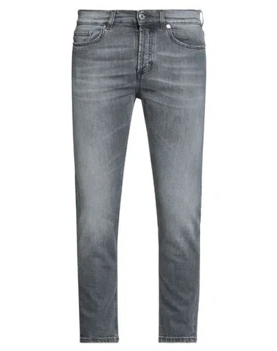 GRIFONI GRIFONI MAN JEANS BLACK SIZE 32 COTTON, ELASTANE