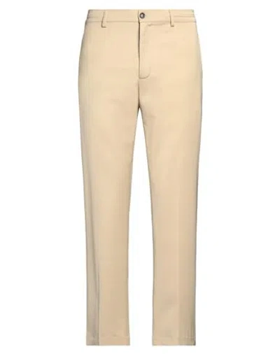 Grifoni Man Pants Beige Size 40 Virgin Wool, Elastane