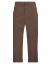 Grifoni Man Pants Light Brown Size 34 Cotton, Elastane In Brown