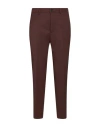 Grifoni Man Pants Chocolate Brown Size 32 Polyester, Virgin Wool, Elastane In Brown