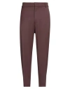 Grifoni Man Pants Chocolate Brown Size 36 Polyester, Virgin Wool, Elastane