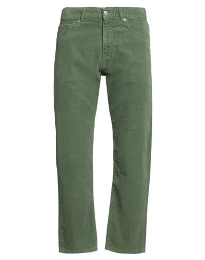 Grifoni Man Pants Green Size 33 Cotton, Elastane