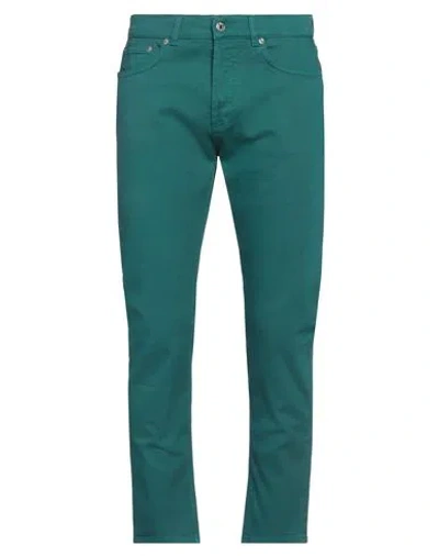 Grifoni Man Pants Green Size 33 Cotton, Elastane