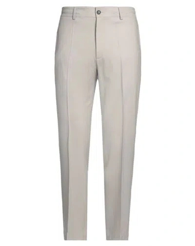 Grifoni Man Pants Grey Size 36 Virgin Wool, Elastane