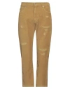 Grifoni Man Pants Lime Green Size 31 Cotton, Elastane In Beige