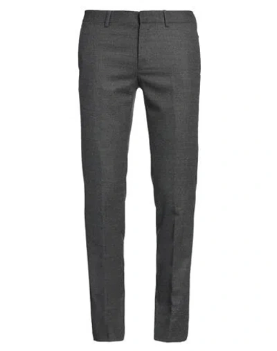 Grifoni Man Pants Lead Size 36 Virgin Wool, Elastane In Grey