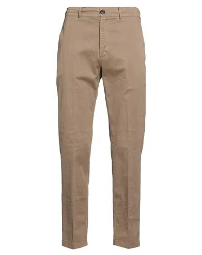 Grifoni Man Pants Light Brown Size 30 Cotton, Elastane In Beige