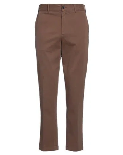 Grifoni Man Pants Light Brown Size 34 Cotton, Elastane In Beige