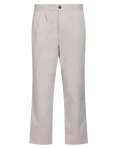 Grifoni Man Pants Light Grey Size 34 Cotton, Elastane In Gray