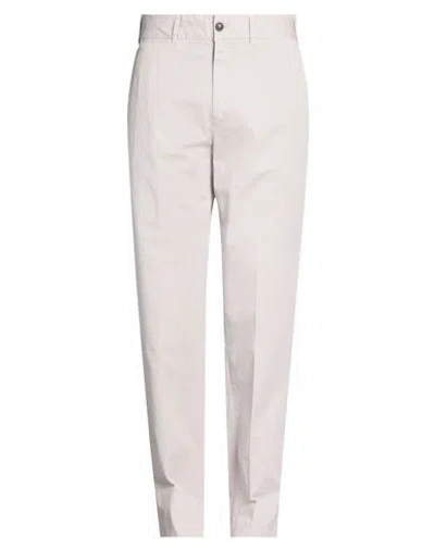 Grifoni Man Pants Light Grey Size 34 Cotton, Elastane In Neutral