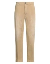 Grifoni Man Pants Beige Size 40 Cotton, Elastane In Beige