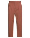 Grifoni Man Pants Tan Size 34 Polyester, Virgin Wool, Elastane In Brown