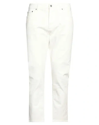 GRIFONI GRIFONI MAN PANTS WHITE SIZE 32 COTTON, ELASTANE