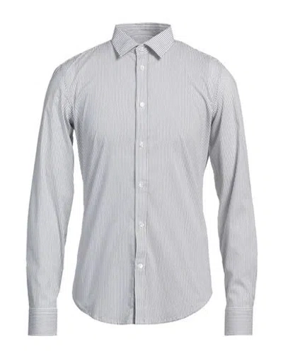 Grifoni Man Shirt Black Size 16 ½ Cotton, Polyamide, Elastane