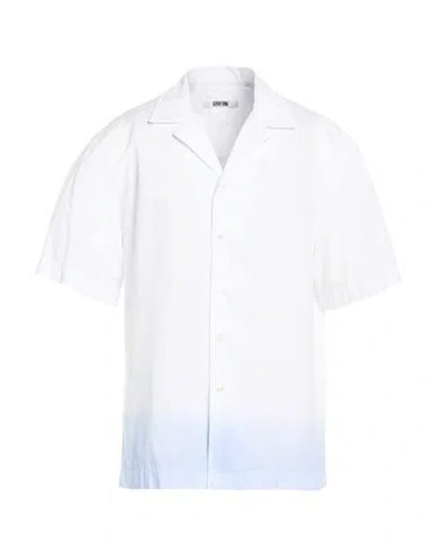 Grifoni Man Shirt Light Blue Size 44 Cotton In White