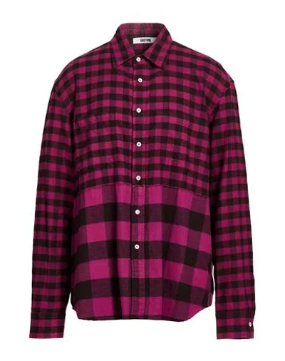 Grifoni Man Shirt Mauve Size 42 Cotton In Pink