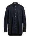 Grifoni Man Shirt Midnight Blue Size 40 Cotton