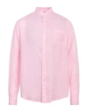 Grifoni Man Shirt Pink Size 40 Linen