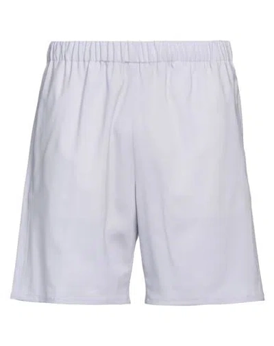 Grifoni Man Shorts & Bermuda Shorts Lilac Size 38 Virgin Wool, Elastane In Purple