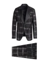 Grifoni Man Suit Black Size 40 Polyester, Virgin Wool, Elastane In Black