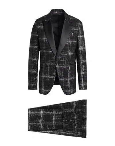 Grifoni Man Suit Black Size 40 Polyester, Virgin Wool, Elastane