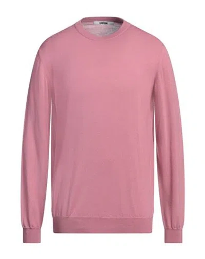 Grifoni Man Sweater Antique Rose Size 42 Virgin Wool