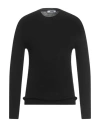 Grifoni Man Sweater Black Size 38 Virgin Wool In Black