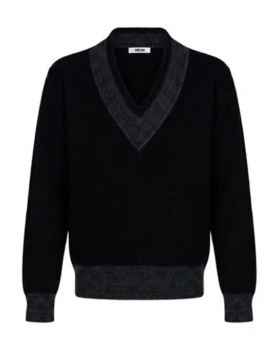 Grifoni Man Sweater Black Size 40 Wool, Polyamide