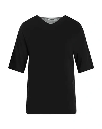 Grifoni Man Sweater Black Size 44 Cotton, Silk