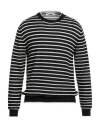 Grifoni Man Sweater Black Size 44 Virgin Wool In Black