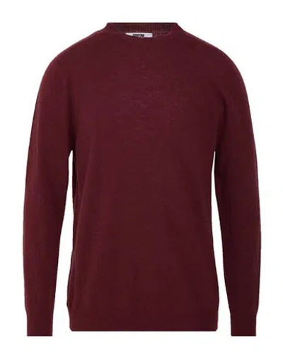 Grifoni Man Sweater Burgundy Size 42 Virgin Wool In Red
