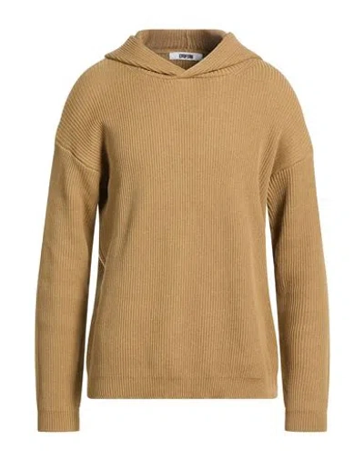 Grifoni Man Sweater Camel Size 40 Cotton In Neutral