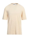 Grifoni Man Sweater Ivory Size 40 Linen, Cotton In White