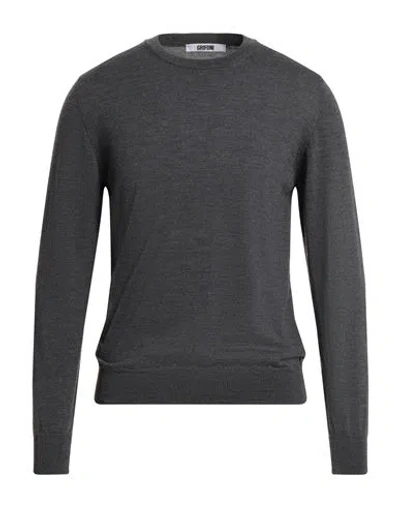 Grifoni Man Sweater Lead Size 44 Virgin Wool