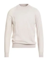 Grifoni Man Sweater Light Grey Size 38 Virgin Wool In Neutral
