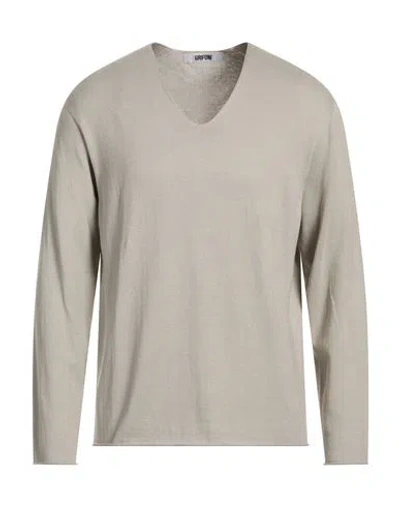Grifoni Man Sweater Light Grey Size 40 Cotton, Cashmere In Gray