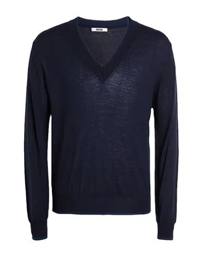 Grifoni Man Sweater Midnight Blue Size 38 Virgin Wool