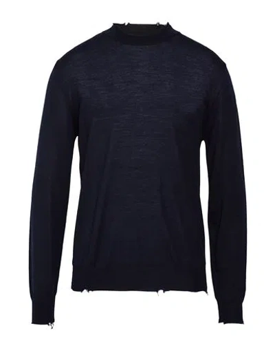 Grifoni Man Sweater Midnight Blue Size 40 Virgin Wool