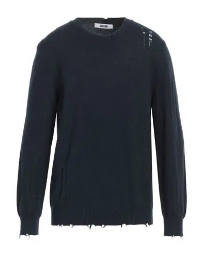 Grifoni Man Sweater Midnight Blue Size 42 Cotton, Polyamide