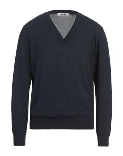 Grifoni Man Sweater Midnight Blue Size 44 Cotton